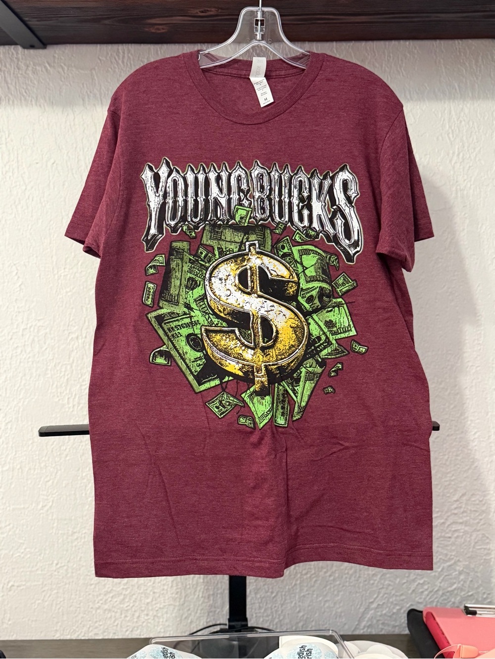 BNNW AEW Young Bucks Graphic Tee with Gold Dollar Print